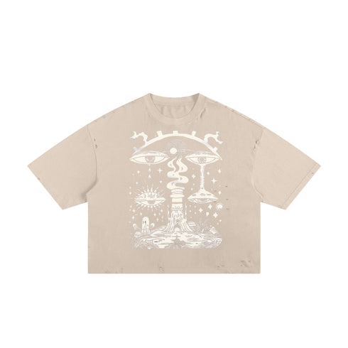 Paradoxical Perspective - Frayed Boxy Tee